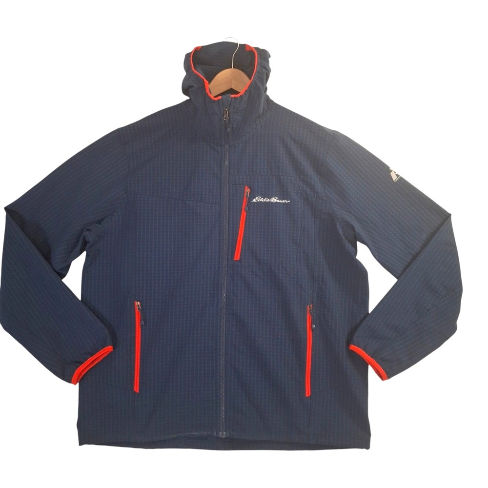 Eddie Bauer Men's First Ascent Sandstone Backbone Hoodie Jacket Men's XL Navy